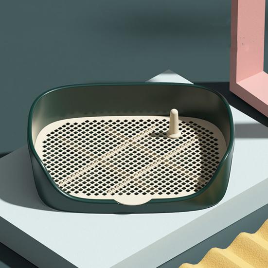 Pet Dog Toilet Portable Pet Lavatory with Protection Wall Potty Training Toilet with Grille Litter Box for Cat Puppy Small Medium Dogs