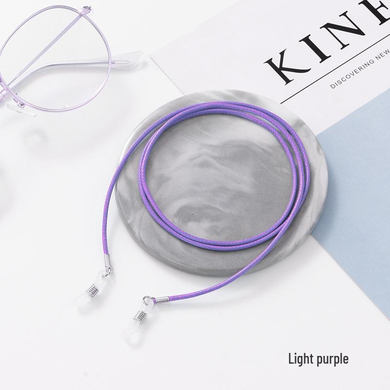אופנה קוריאנית רצועת צוואר צבעונית מחוט שעווה למשקפי ראייה ומשקפי שמש, נגד החלקה