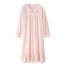 Pajamas Women'S Spring And Autumn Autumn Autumn Cotton Long Sleeves Sweet Princess Style Loose Dress Long Dress Pajamas Skirt