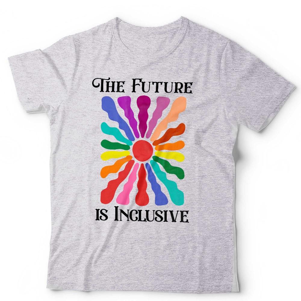 Equality T Shirt The Future Is Inclusive Unisex LGBT+ Rainbow Gay Pride Vintage