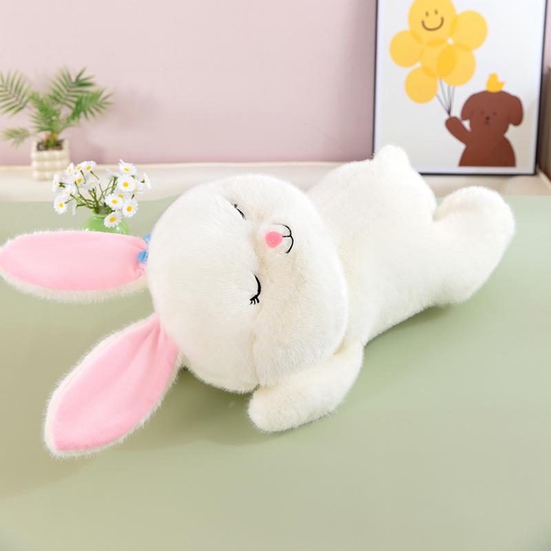 

Лежачий кролик плюшевая игрушка подушка для сна спальня подушка-плед тряпичная кукла подарок на День святого Валентина кукла-кролик для девочек 50cm（0.25kh）