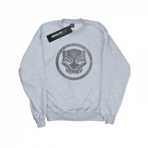 Marvel Womens/Ladies Black Panther Distressed Icon Sweatshirt