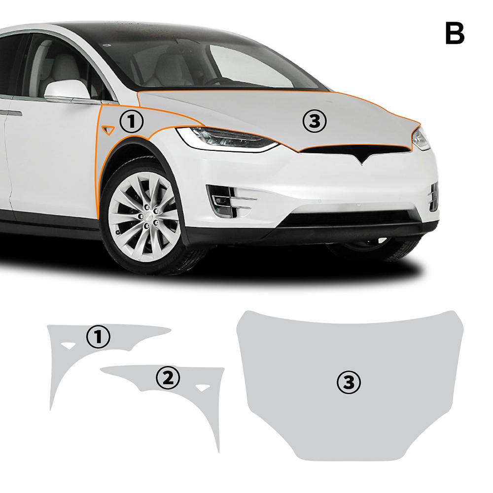 for Tesla Model X 2016 2017 2018 2019 2020 2025 TPU Car Paint Protection Film PPF Pre-cut Scratch Resistant Clear Bra Kit