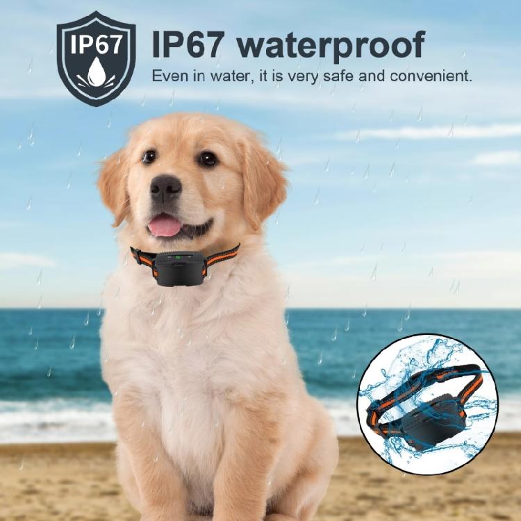 Rechargeable Dog Barking Collar with Adjustable Sensitivity Training Device for Dog Neck Circumference 8-25in