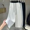 Pants for Women Elastic High Waist Long Trousers Plus Size Thickened Stretchy Versatile Casual Wide Leg Pants