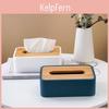 Moderne Minimalistische Plastik-Taschentuchbox mit Holzdeckel für Wohnzimmer und Badezimmeraufbewahrung