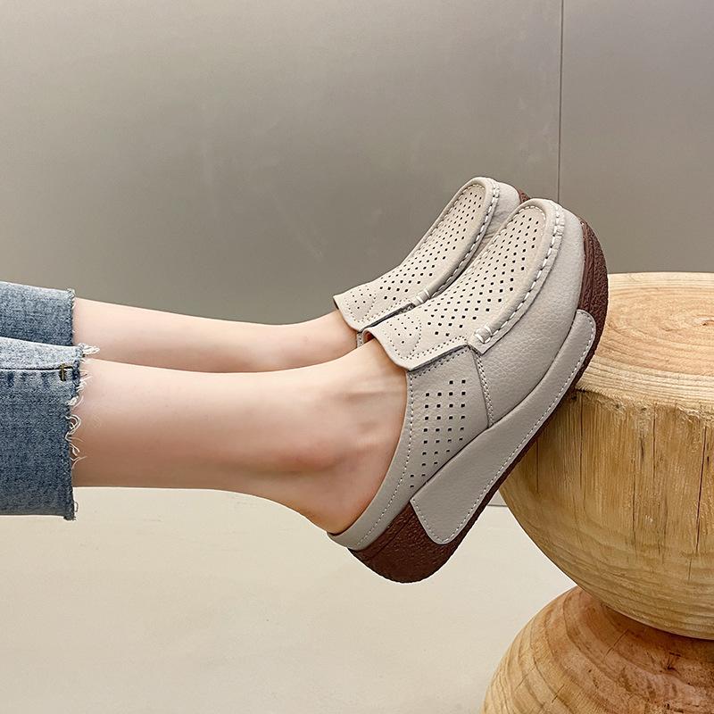 Women's Summer Casual Comfortable Sandals Thick Bottom Soft Bottom Baotou Half Slippers