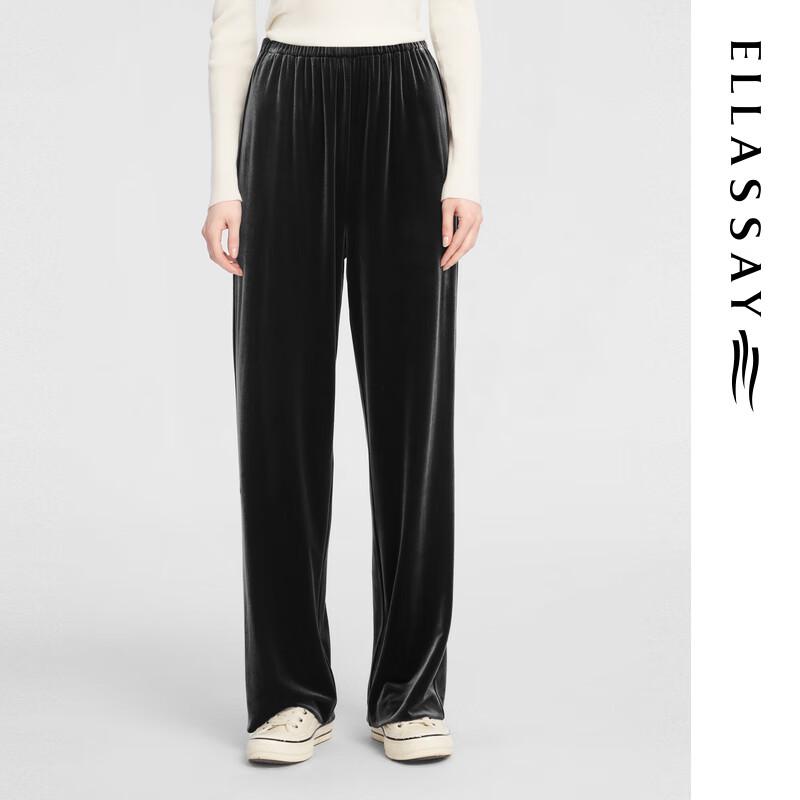 ELLASSAY Women's Elegant Loose Wide-Leg Straight Casual Pants