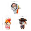 Squirrel Pilot Astronaut Pvc Figurine For Creative Garden Micro Landscape Decor