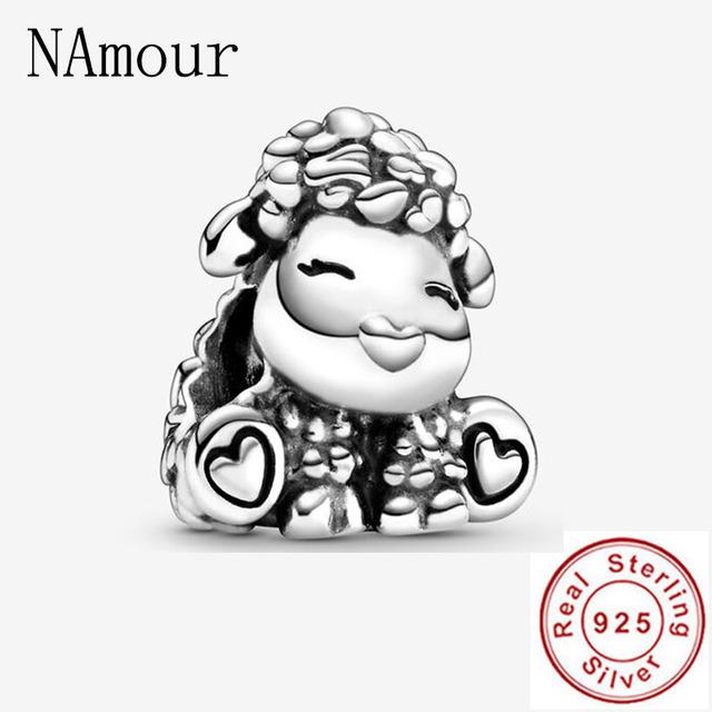 925 Sterling Silver White Openwork Musical Daisy Clip Patti Sheep Diy Fine Beads Fit Original Fashion Charm Bracelet Jewelry