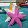 2Pcs Fish Tank Ornament Mediterranean Resin Sea Stars Mini Starfish Wall Ornaments Aquarium Home Decoration Beach Wedding Decor