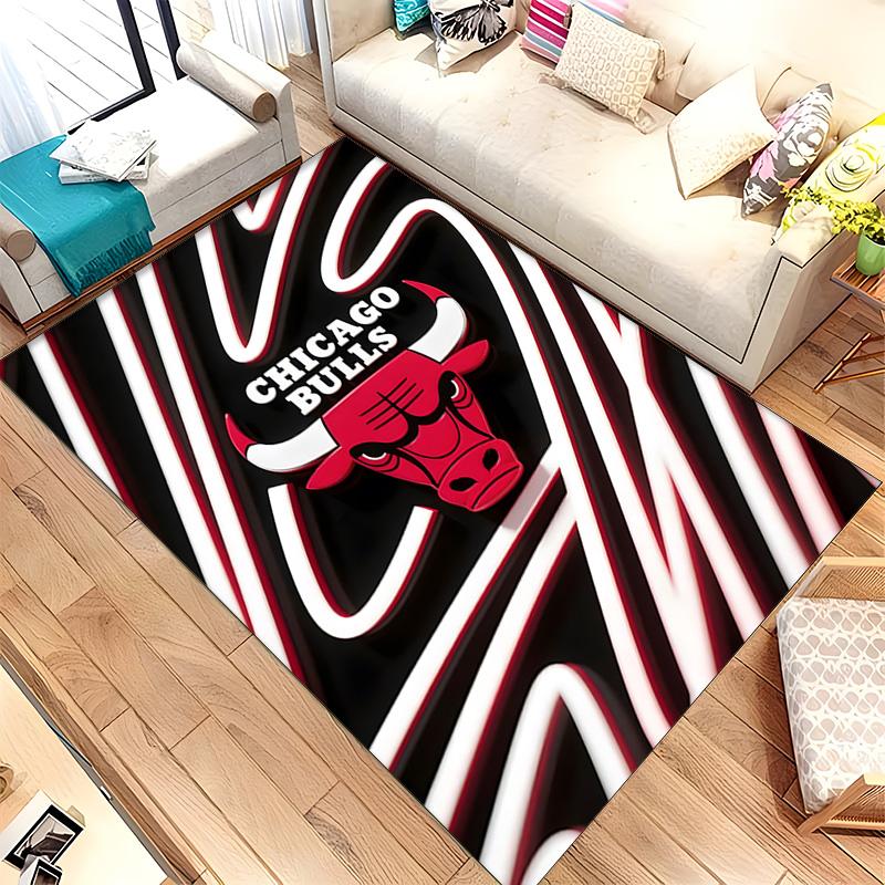 Chicago Bulls (14) Rug Suitable For Living Rooms Bedrooms Computer Rooms Dining Areas And Placement Under Tables And Chairs Also An Ideal Choice For O