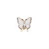 Rhinestone Sleeve Button Brass Base Button Cover Fashion 3D Butterfly Cufflinks  Men Women
