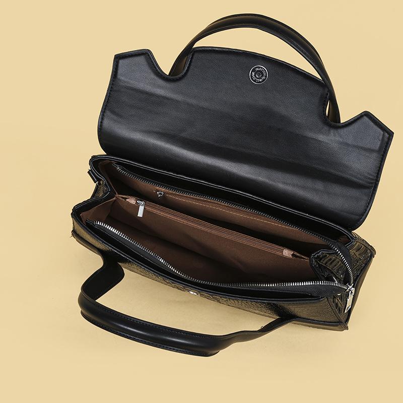 Dámská kabelka - Vintage jednořemenná crossbody taška - Velkokapacitní tote taška - Dámská taška