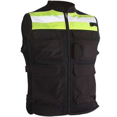 Umora Motorcycle Reflective Material Fluorescent Color Protective Reflective Vest with Safe and Secure Vest, Visibility, + + Pad, Cycling, Pockets, (M