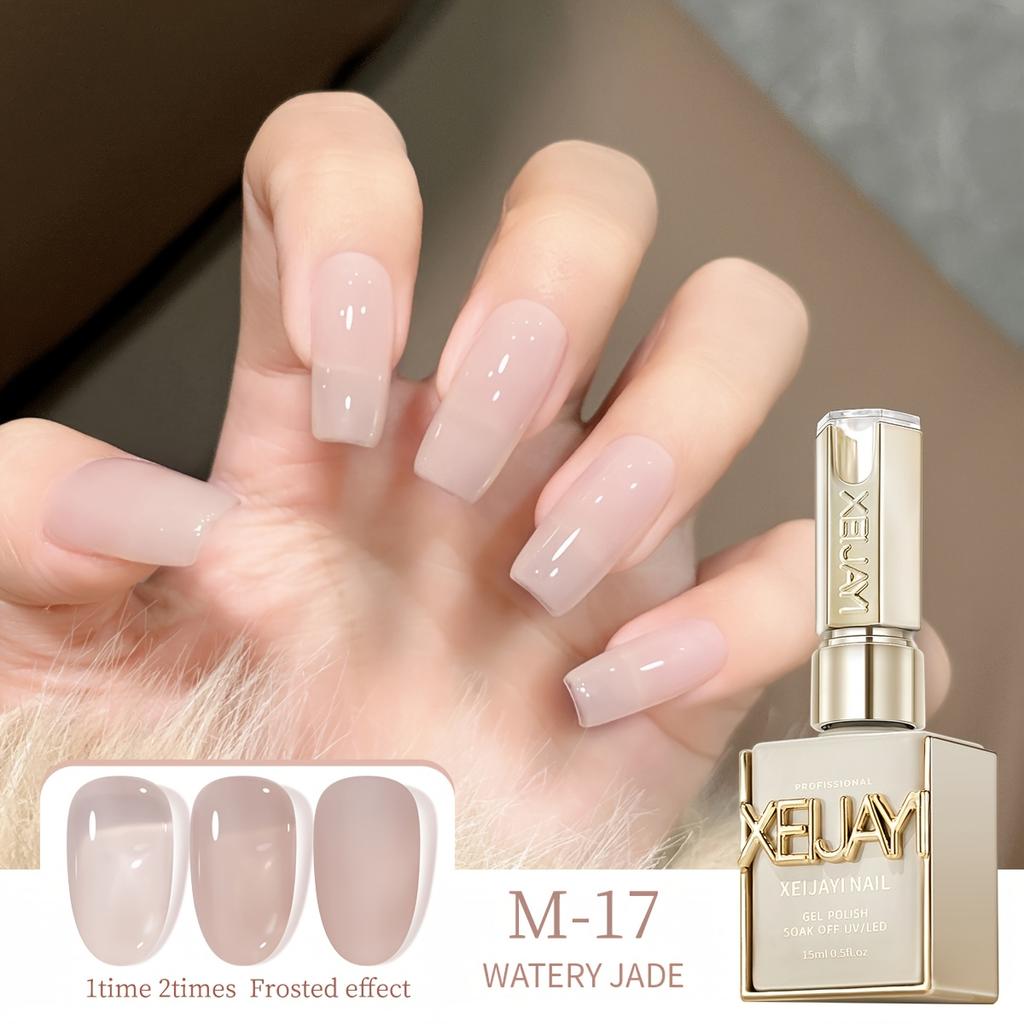 Ice Transparent Nude Jelly Gel Nail Polish Pink Nails White Nails Gel Polish Manicure Nail Art Varnish