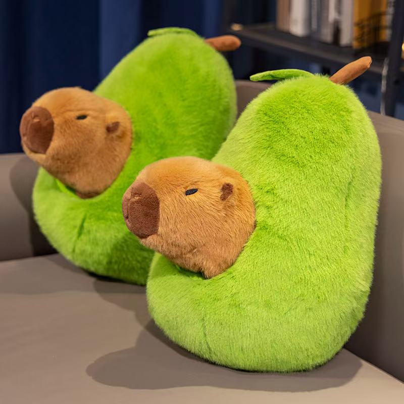 Latest Avocado Guinea Pig Doll Kawaii Stuffed Plush Toy Figurine Doll Cartoon Anime Cute Pillow Children's Birthday Gift Doll