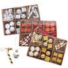 2PCChristmas Decoration Ornaments Set Christmas Tree Decoration Arrangement Plastic Candy Gift Box Christmas Ball Bow