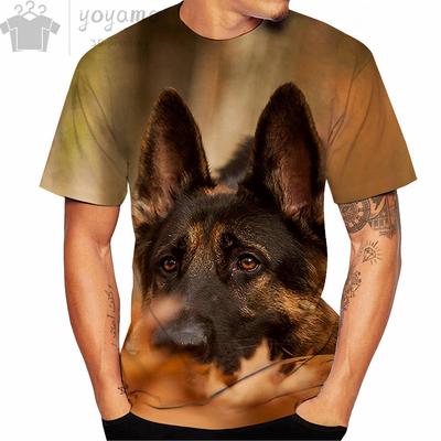 Tricou pentru bărbați Câine Ciobănesc German Rottweiler Tricouri Animal Imprimat 3D Streetwear Modă pentru bărbați Tricou supradimensionat
