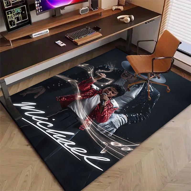 Michael JacksonPrinted Area Rug Carpet for Bedroom Living Room Home Decor Rugs Mat Non Slip Mat Rug for Bedside