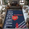 Arsenal Customize Your Name Floor Rug Office Rug Design for Outdoor Balcony Foyer Playrooms Anti-slip Rug Anime Office Decor