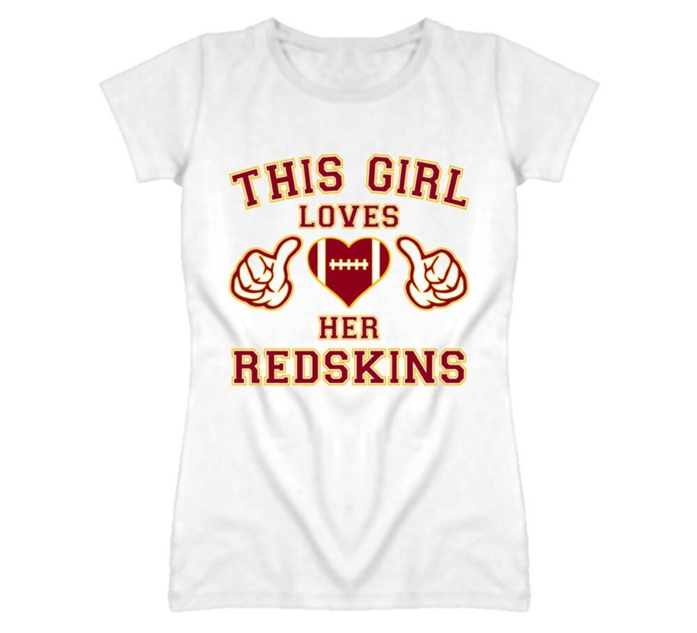 This Girl Loves Her Washington Redskins Football T Shirt