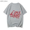 Lana Del Rey Harajuku Casual Anime Cotton T-Shirt Unisex Hip Hop Comic T-Shirt Love Cartoon 100% Cotton Printed T-Shirt