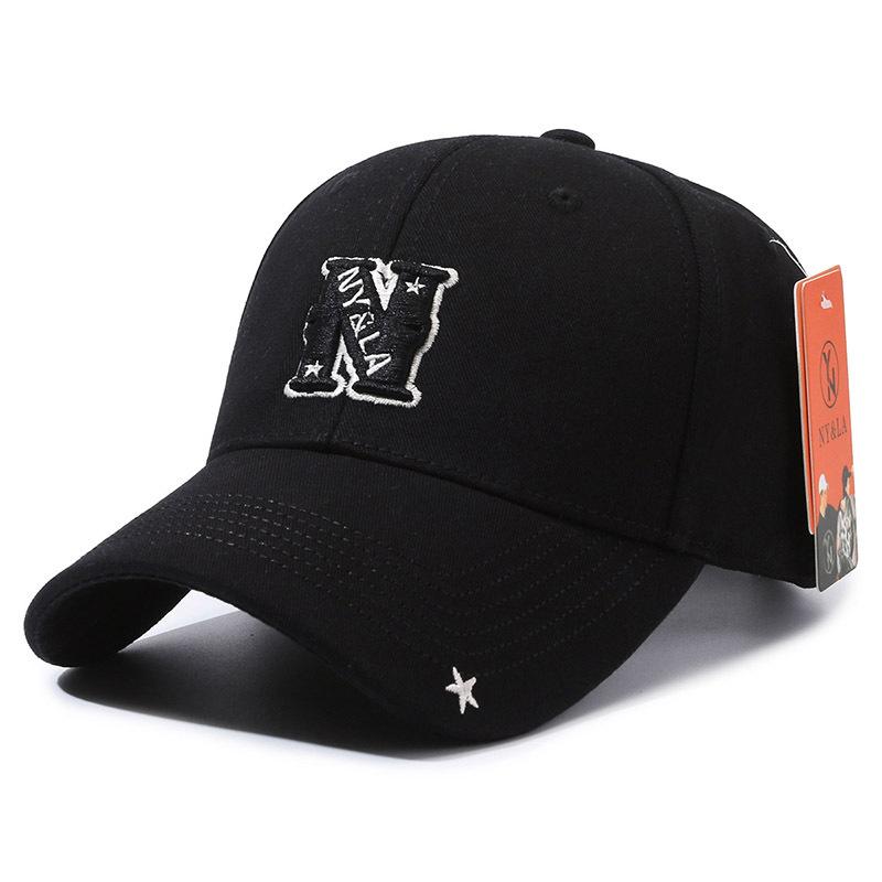 New Baseball Cap Sun Cap Letter N Brim Pentagram Cap Sunscreen Versatile Fashion Sports