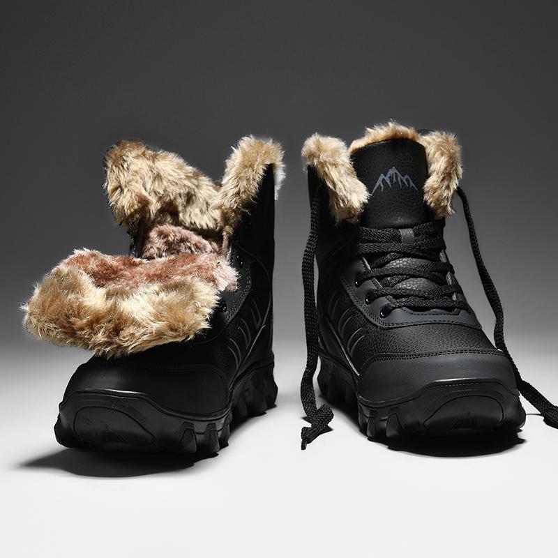 Plus Size Russian Style Winter Boots Men Shoes Waterproof Outdoor Ankle Boots For Men Snow Boots High Men Footwear