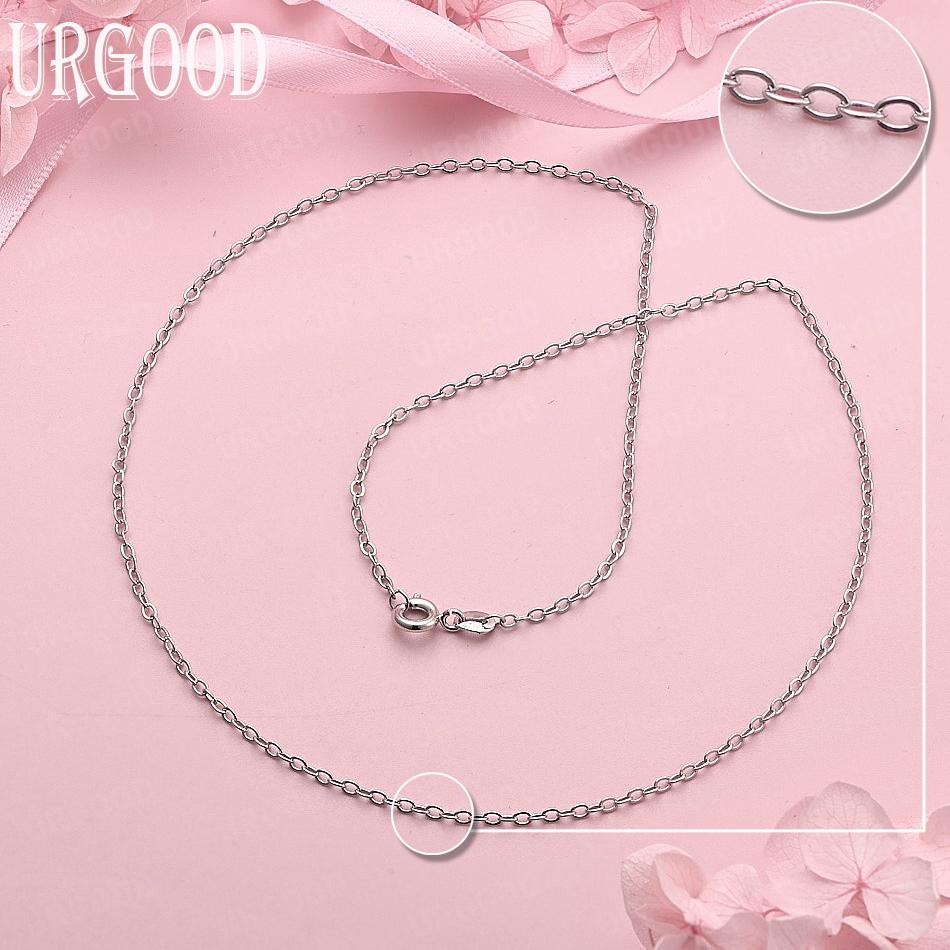 

925 Sterling Silver Fashion Gift Necklace Wedding Jewelry 45cm
