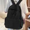 Ballet style bow small schoolbag ins niche junior high school students light travel leisure solid color versatile backpack