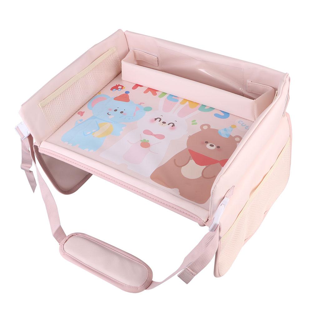 

Складной столик для автомобильного сиденья, водонепроницаемый поднос для детского сиденья с изображением мультяшной машины, обеденный столик для рисования, небольшой столик для хранения инструментов