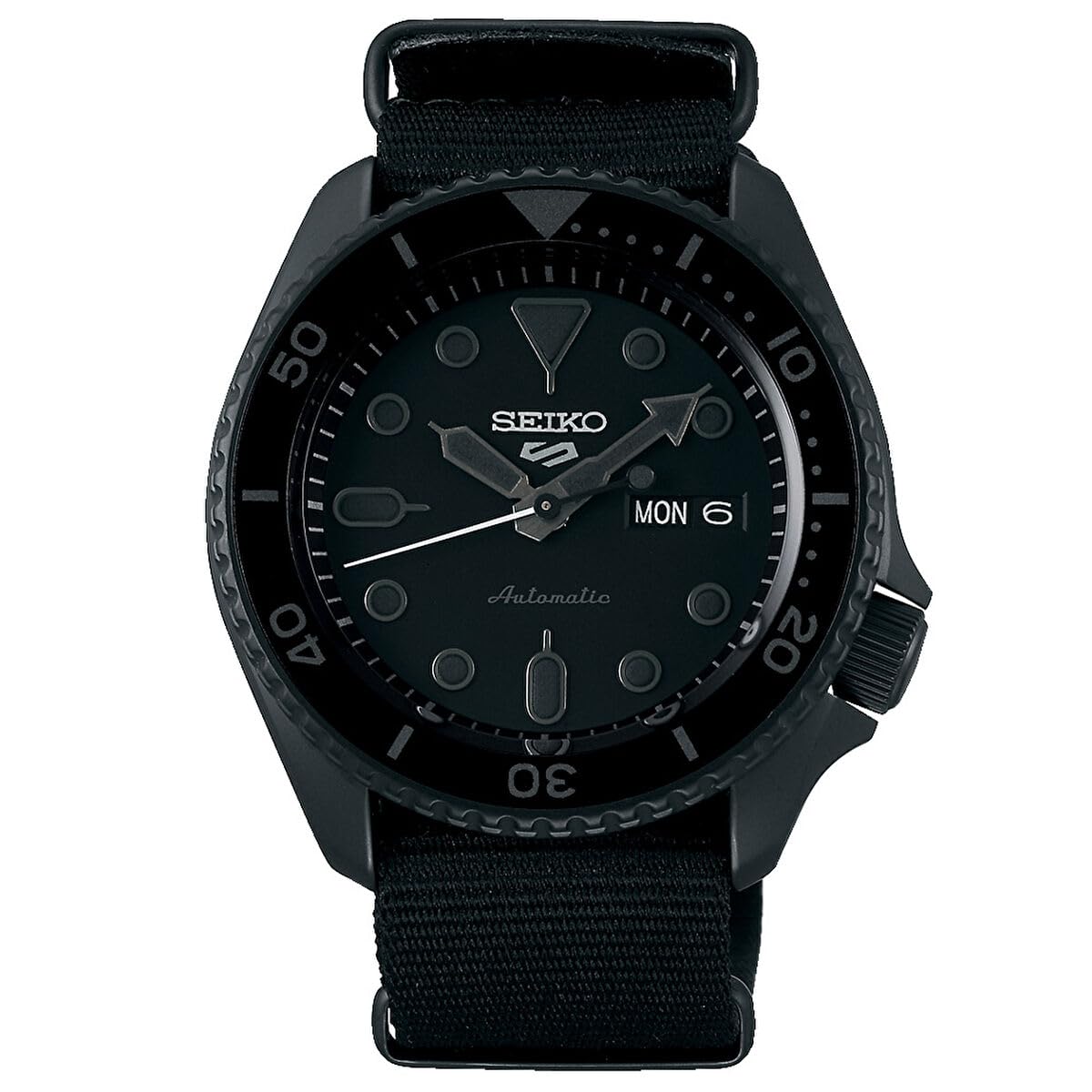

Automatic watch Analgoue Stainless steel textile strap with pin Hardlex screwed glass diameter SRPD79K1 Black [Seiko] case, buckle, glass, base,