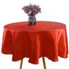 Round Satin Tablecloth Luxury Wedding Decor Christmas Birthday Baby Shower Home Party Tablecloth Overlays Coffee Table Cover
