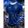 2026 Maglia Squadra di Calcio di Capo Verde Uomo Manica Corta T-shirt Stampata 3D Maglietta Sportiva Fantasia Completa Donna Maglietta Top Harajuku