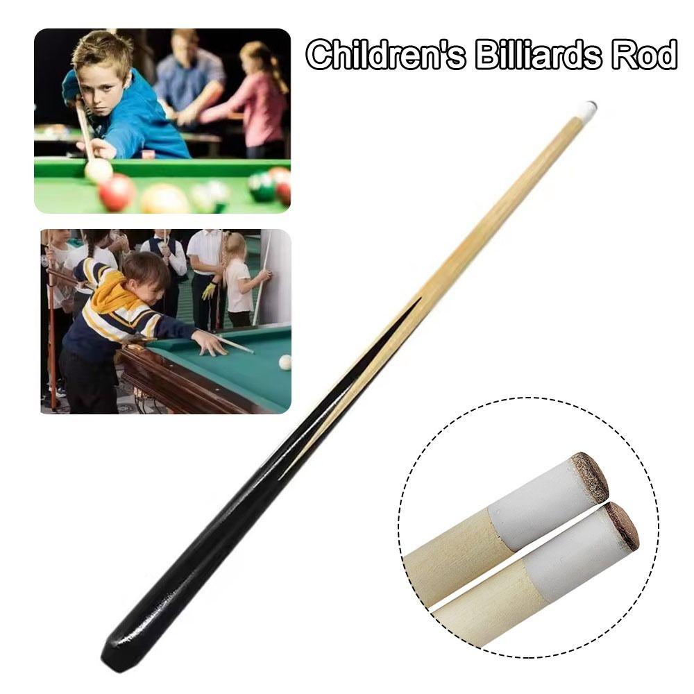 Small Children Kids Billiard Rod Wooden Short Pool Cue  For Girls Boys Beginners