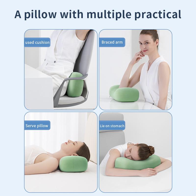 Ice Silk Memory Foam Small Pillow, Nap Pillow, Cervical Vertebra Protection Pillow, Office Portable Nap Pillow