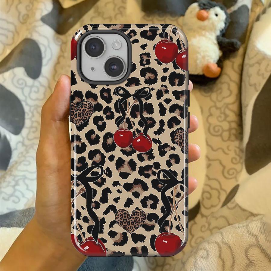 

Leopard Print Bow Soft Cover Capa Phone Case for Xiaomi Redmi Note 14 4G 14 Pro Plus 5G Redmi Note 14 4G (Global)