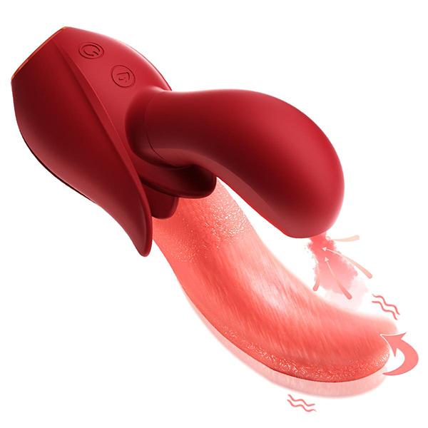 Realistic Tongue Licking Sucking Vibrator Nipples Clitoral Stimulator Clit Sucker Rabbit Sex Toys for Women Female Masturbation