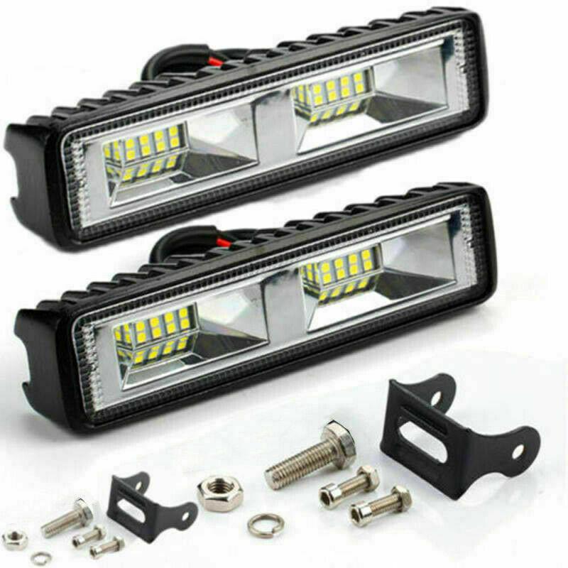 1/2PCS 12V 48W 16LED Car Work Light Waterproof Motorcycle Off-road Truck Spotlight Headlights Lamps Auto Exterior Accessories