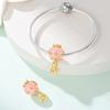 Authentic Charm Bead Charms Copper Rose Gold Plated Bear Hot Air Balloon Bead Charms Compatible With Bracelets Women Jewellery Making Diy Gift