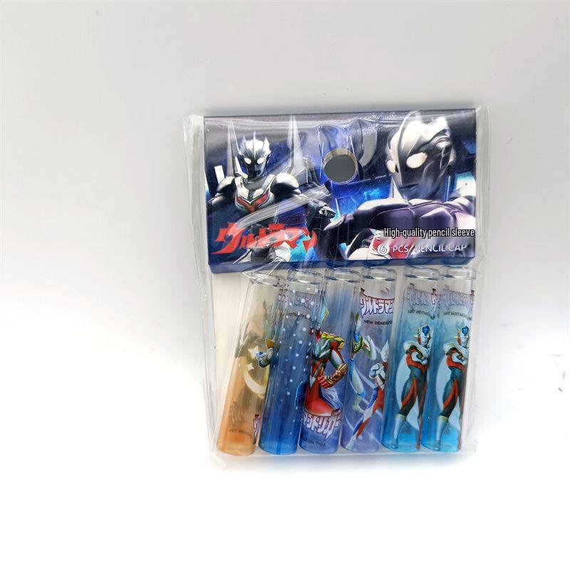 Star Creation Transparent Cartoon Pencil Cap Extender - Cute & Universal Protector