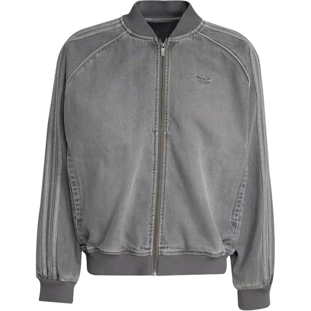 Adidas Originals Adicolor Denim Black Wash Sst 3-Stripes Loose Fashion Sports Jacket Men Jacket JW5915