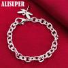 925 Sterling Silver AAA Zircon Dragonfly Pendant Bracelet Jewelry