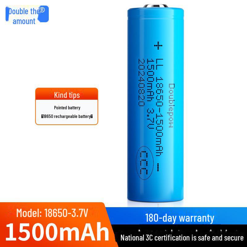 18650 Battery Charger: 1500mAh A-Grade Flashlight Microphone, 3.7V Lithium, 3C Certified