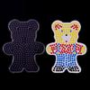 Bead Pegboard Bear-Shaped Heat Board 5 Pack with Color Cards for DIY Ironing Projects