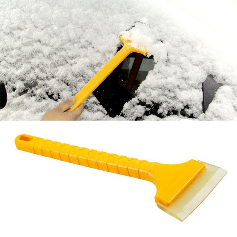 1 Pcs Snow scraper Tendon material snow remover tool winter car ice snow shovel 2-in-1 screwless telescopic snow removal shovel