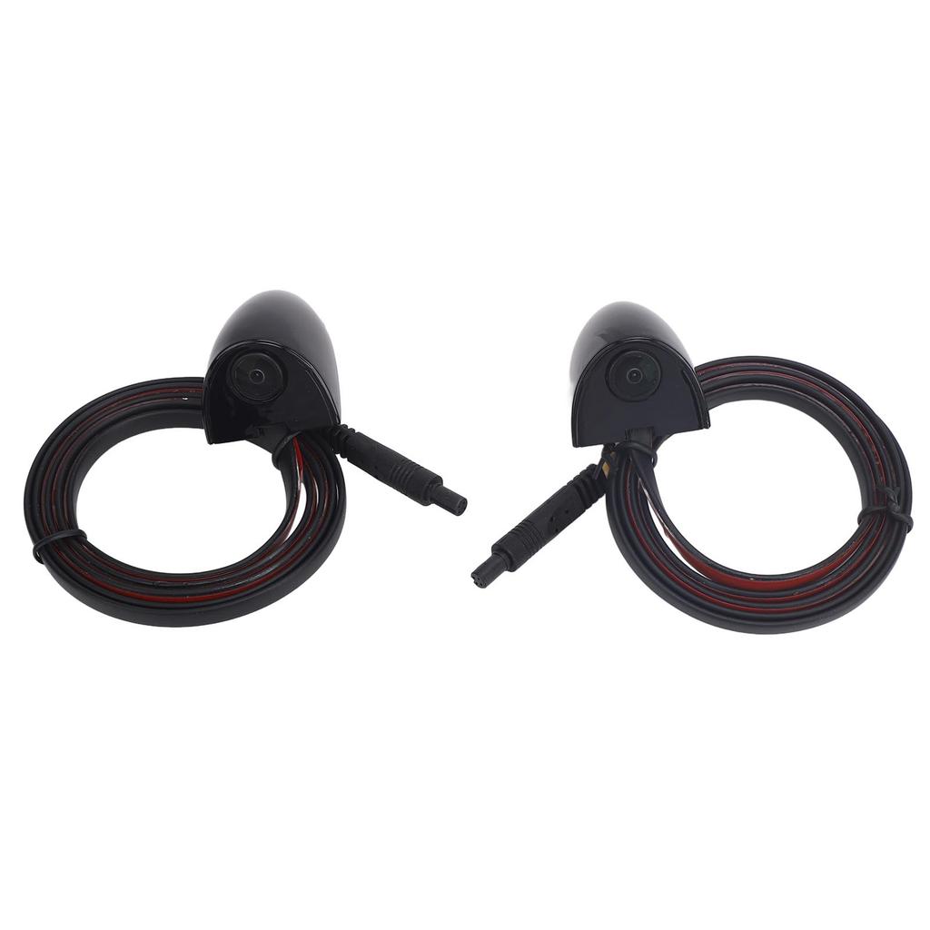 1 Pair Car Side View Camera AHD 1280 X 720 720P Wide Angle Waterproof Side View Reverse Back Up Camera for Vehicle