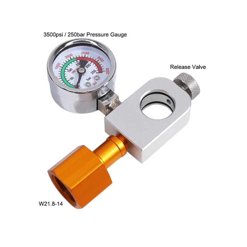 CO2 QuickConnectors Fit for Art Sodas Machine CO2 Cylinders Refill Adapters with 3500psi Gauges