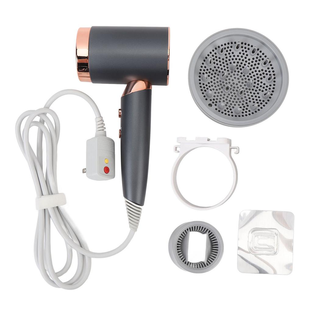 Negative Ion Hair Dryer 1400W 20000RPM High Speed Temperature Control Sensor Professional Low Noise